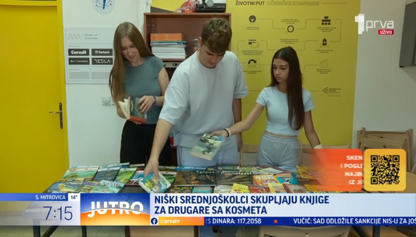 Srednjoškolci iz Niša organizovali akciju prikupljanja knjiga