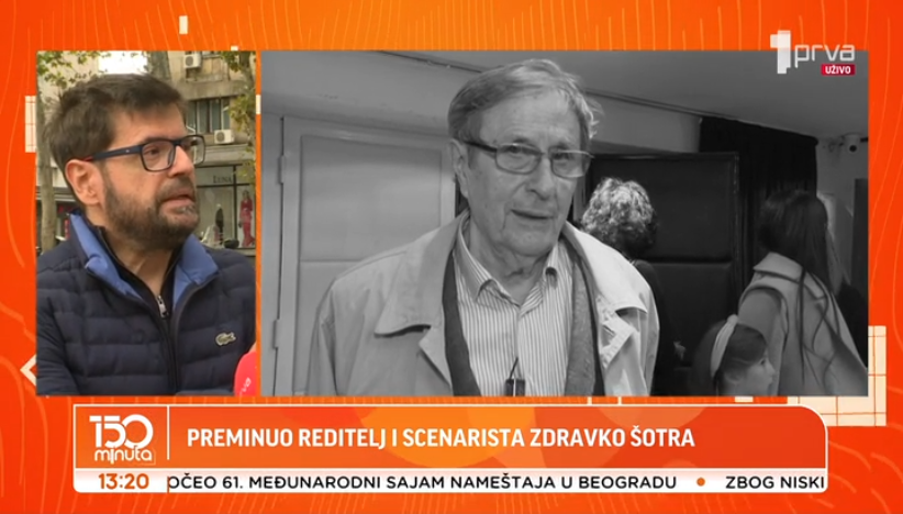 Poznati reditelj i senarisa Zdravko Šotra preminuo je noćas u 93.
