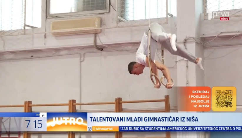 Mladi gimnastičar iz Niša beleži sjajne rezultate na takmičenjima