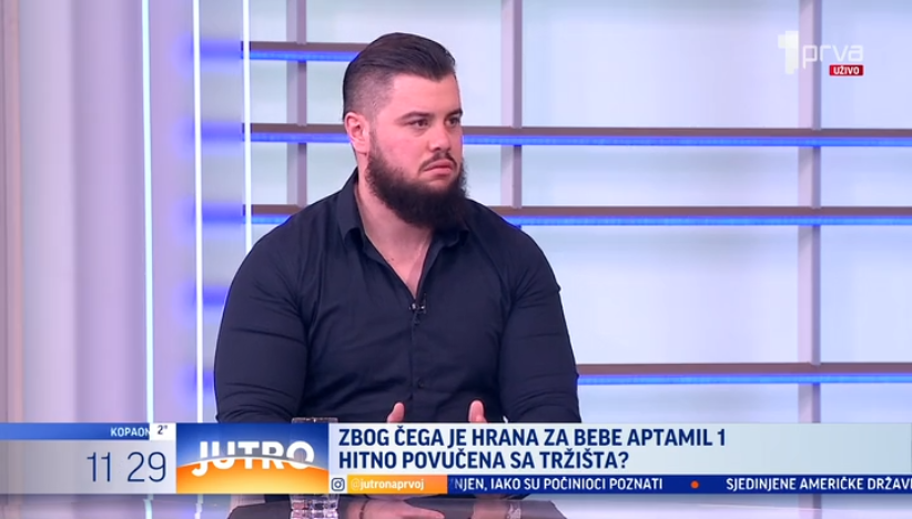 Tehnolog o povlačenju sa tržišta hrane za bebe Apramil AR1