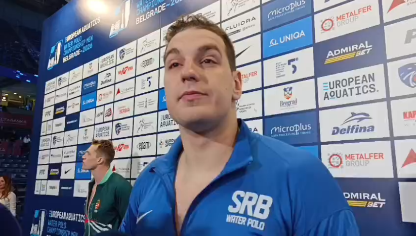 Nikola Jakšić posle pobede nad Mađarskom