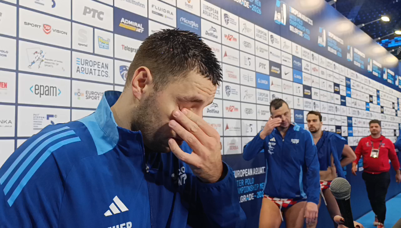 Vaterpolista Hrvatske Zvonimir Butić posle eliminacije sa EP