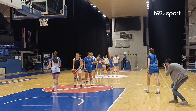 Trening košarkašica Srbije pred Island