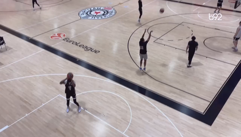 Trening Partizana pred Asvel