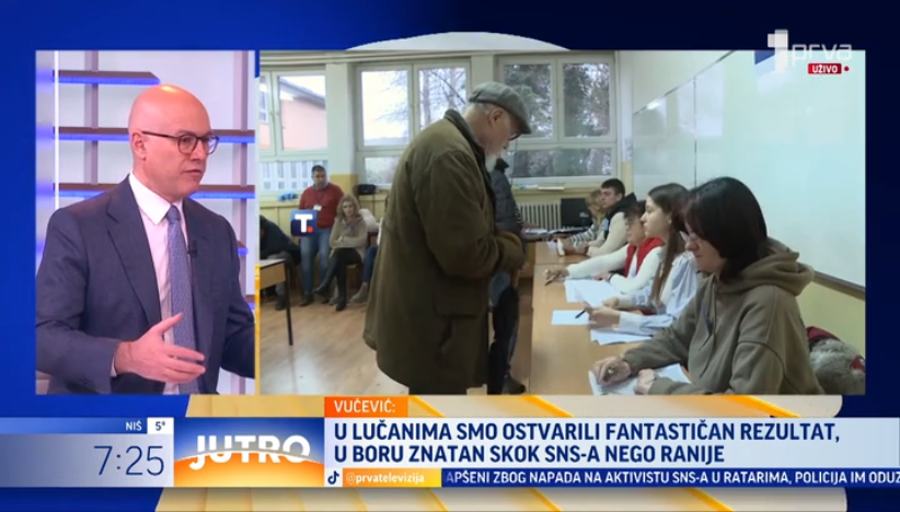 Vučević: "Veoma teška i značajna pobeda SNS"