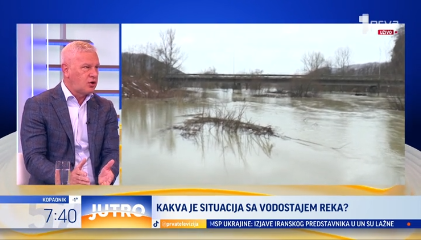 Porast vodostaja na pojedinim rekama u Srbiji