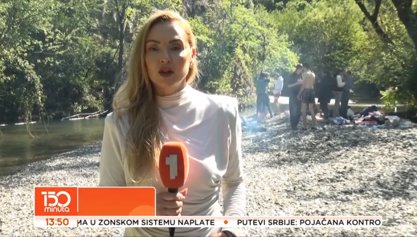 Veliki broj mladih na reci Gradac za Prvi maj