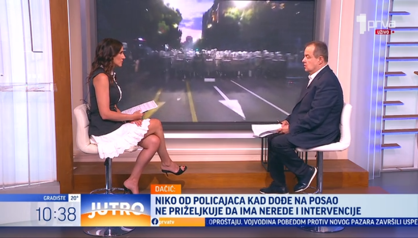 Dačić: "Sinoć je povređeno 17 policajaca"