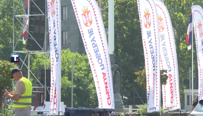 Završne pripreme za skup "Srbija jedna porodica"