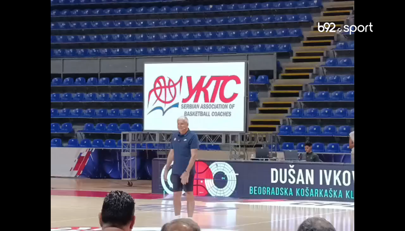 Željko Obradović na košarkaškoj klinici