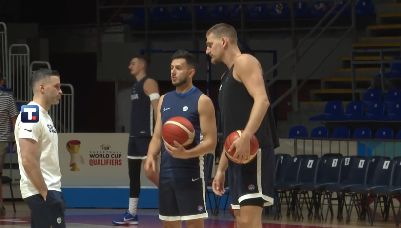 Trening košarkaša Srbije pred BiH