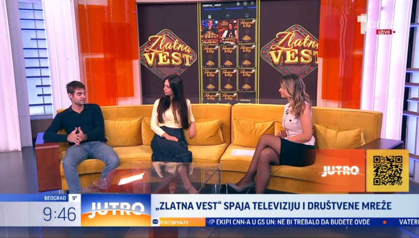 Milica Burazer i Nemanja Milosavljević donose "Zlatnu vest"