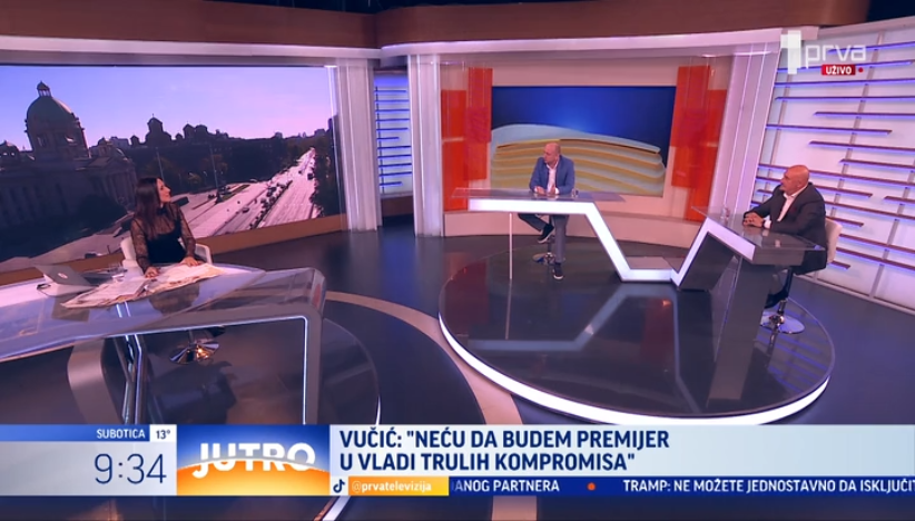 Milan Knežević i Goran Petronijević gosti TV Prva