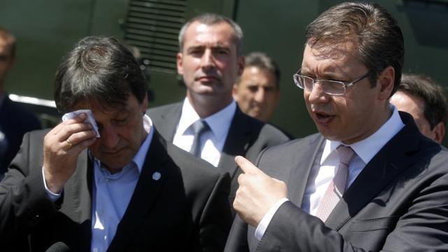 A file photo of Gasic (L) and Vucic (Tanjug)