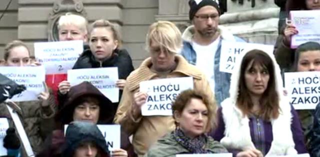 Protest u Beogradu: "Hoæu Aleksin zakon"