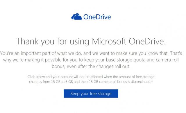 Imate još nekoliko sati da sačuvate 15GB OneDrive prostora