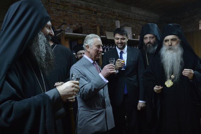 Prince Charles tours monastery, nature reserve