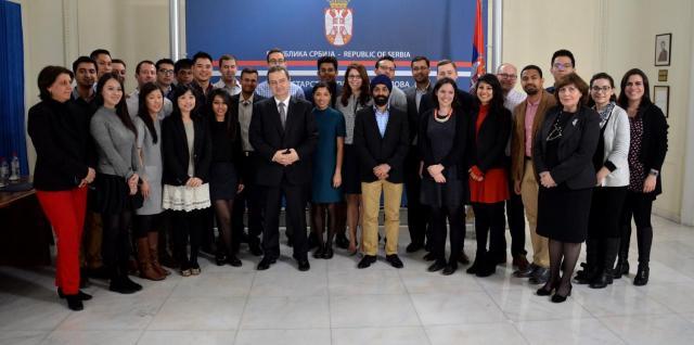 Dacic receives group of Yale School of Management students