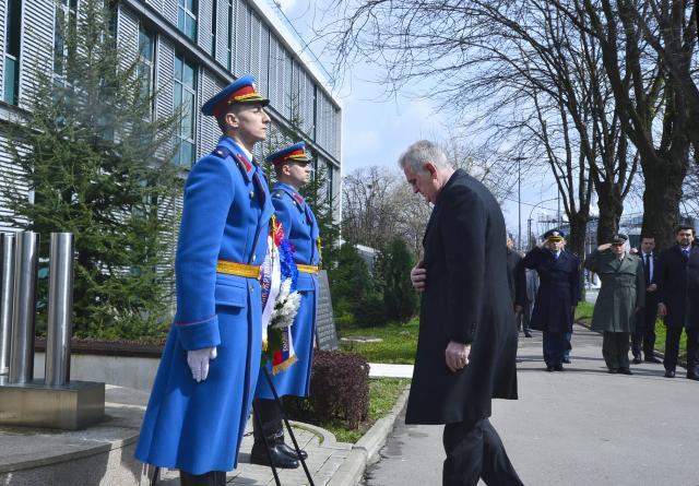President honors victims at hospital targeted by NATO