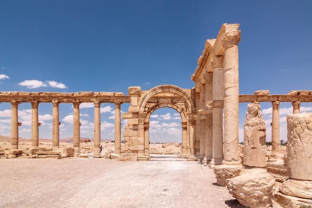 Drevna Palmira pre i posle ID (FOTO)