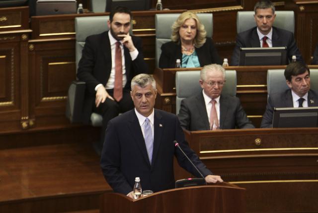Hashim Thaci sworn in as Kosovo's president