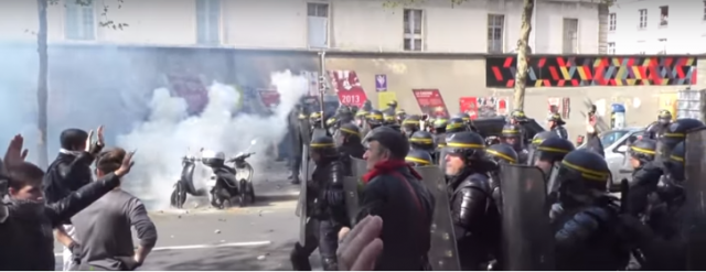 Tradicionalni marš u Parizu, kamenice i suzavci (VIDEO)