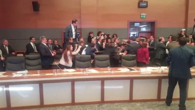 Masovna tuèa poslanika u parlamentu /VIDEO