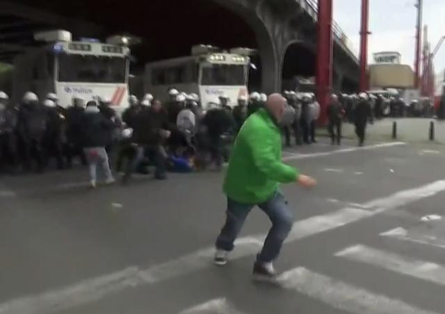 Haos u Briselu: Kordon policije, vodeni topovi... VIDEO