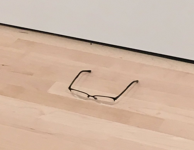 Za naočare na podu muzeja, posetioci mislili da je eksponat