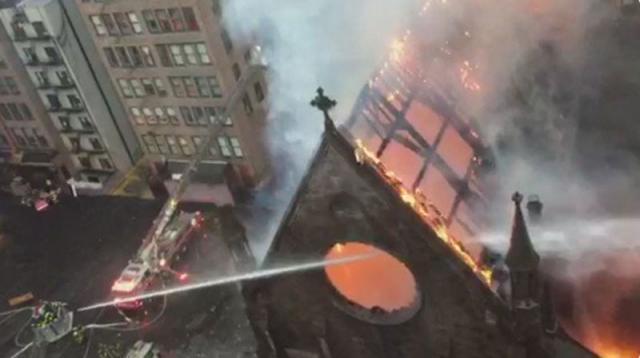 Easter fire in Serbian church in NYC caused by candles