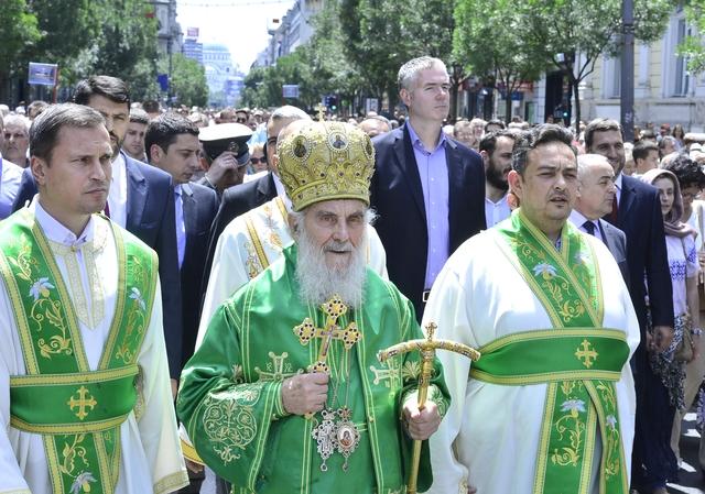 Belgrade's feast day, Ascension, celebrated with procession