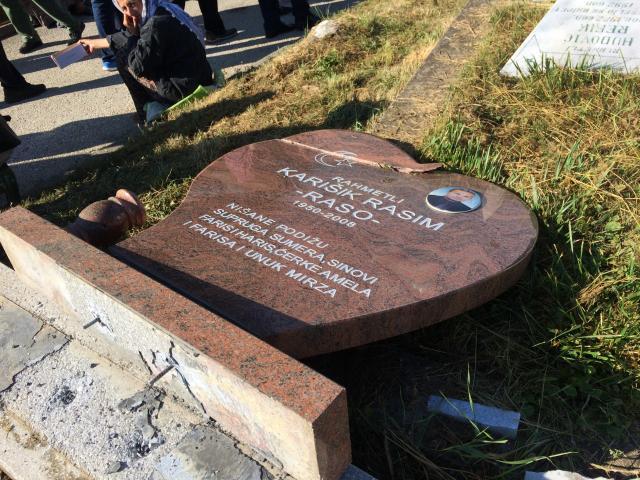Dozens of headstones damaged in cemetery in Novi Pazar