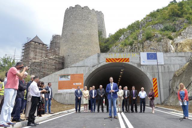 Tunnel and bypass road opened near historic Golubac Fortress