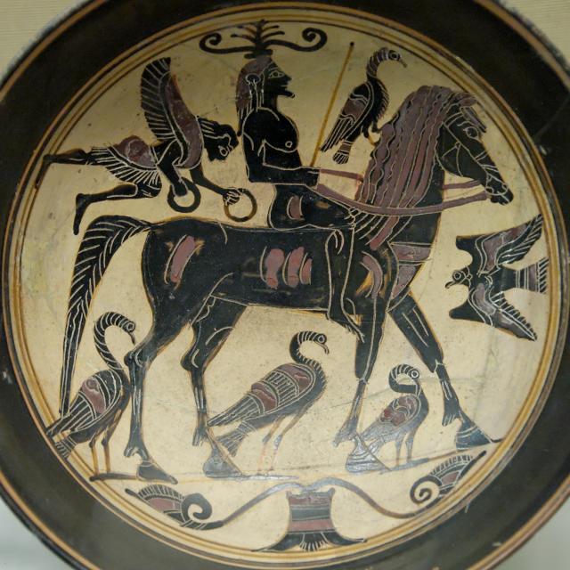 Spartanska posuda za vino sa konjanikom iz 550. godine pre nove ere (Foto: WIkimedia Commons)