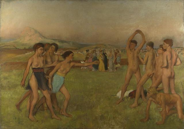 Mladi Spartanci vežbaju, slika Edgara Degaa iz 1860. (Foto: Wikimedia Commons)