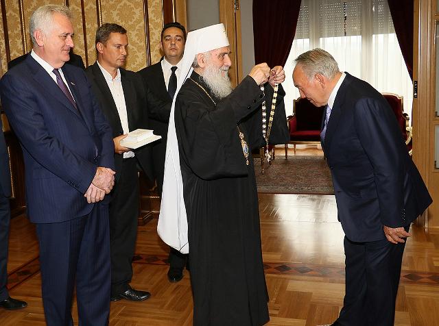 Kazakh leader presented with Serbian Church's top decoration