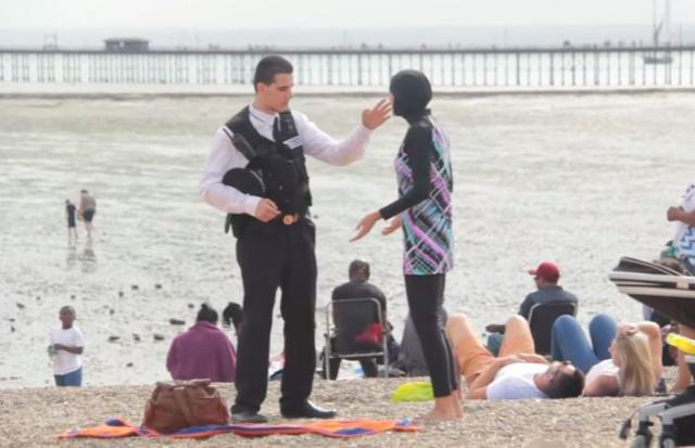Eksperiment s burkinijem na plaži: Pogledajte reakciju građana