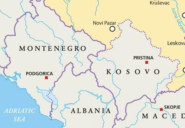 "Montenegro and Kosovo in dispute over Serbian territory"