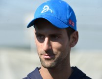 Djokovic is seen in Belgrade on Friday (Tanjug)
