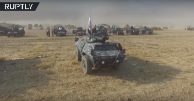 Snimak iz vazduha, iračka vojska na obodu Mosula /VIDEO