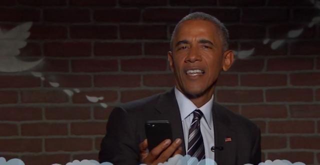 Obama čita zle tvitove: Barače, brate, dižeš li ikad išta (VIDEO)