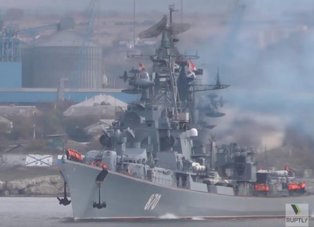 Ruski razarač iz Sevastopolja krenuo ka Siriji VIDEO