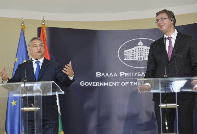Serbian, Hungarian PMs on ties, cooperation, migrations