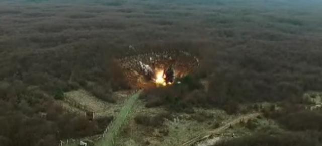 Bosnia: Controlled explosion of 250-kilo aerial bomb/VIDEO