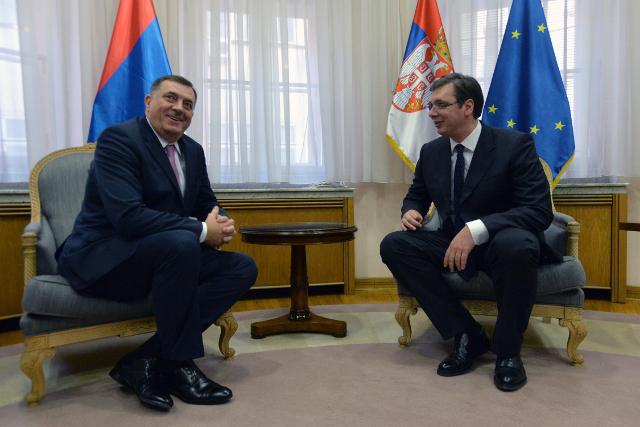 Dodik and Vucic meeting on Thursday (Tanjug)