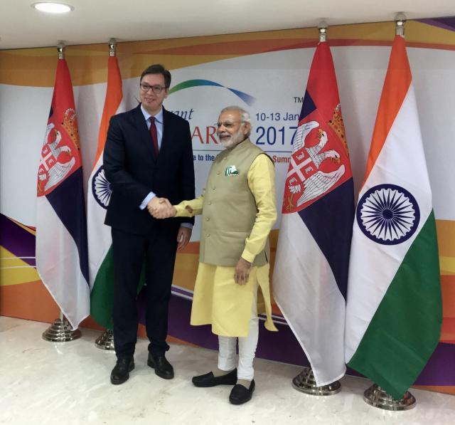 PM invites Indian counterpart to visit Serbia