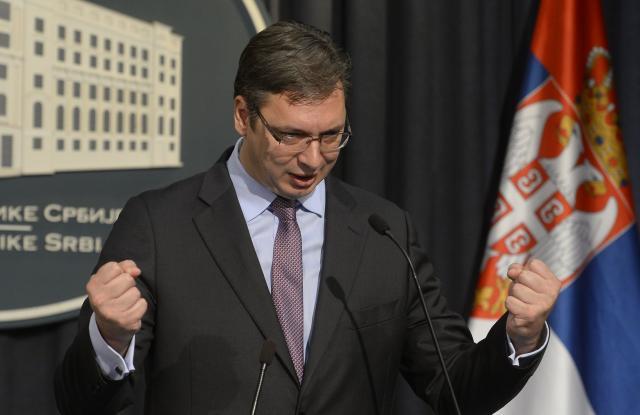 Vucic says "worst thieves" are seeking to return to power