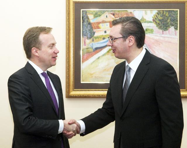 Serbian PM receives Norwegian FM