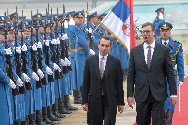 Serbian prime minister welcomes Austrian chancellor