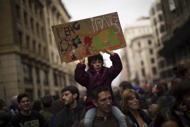 Barselona na ulicama, protest zbog izbeglica / FOTO